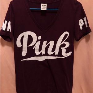 PINK V-Neck T-Shirt
